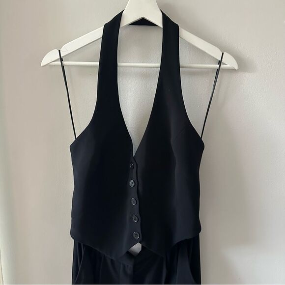 Amanda Uprichard Isadore Jumpsuit in Black - Picture 4 of 7